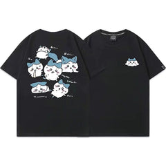 人気キャラ プリント トップス ハチの日常 ユニセックス 半袖Ｔシャツ