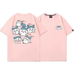 人気キャラ プリント トップス ハチの日常 ユニセックス 半袖Ｔシャツ