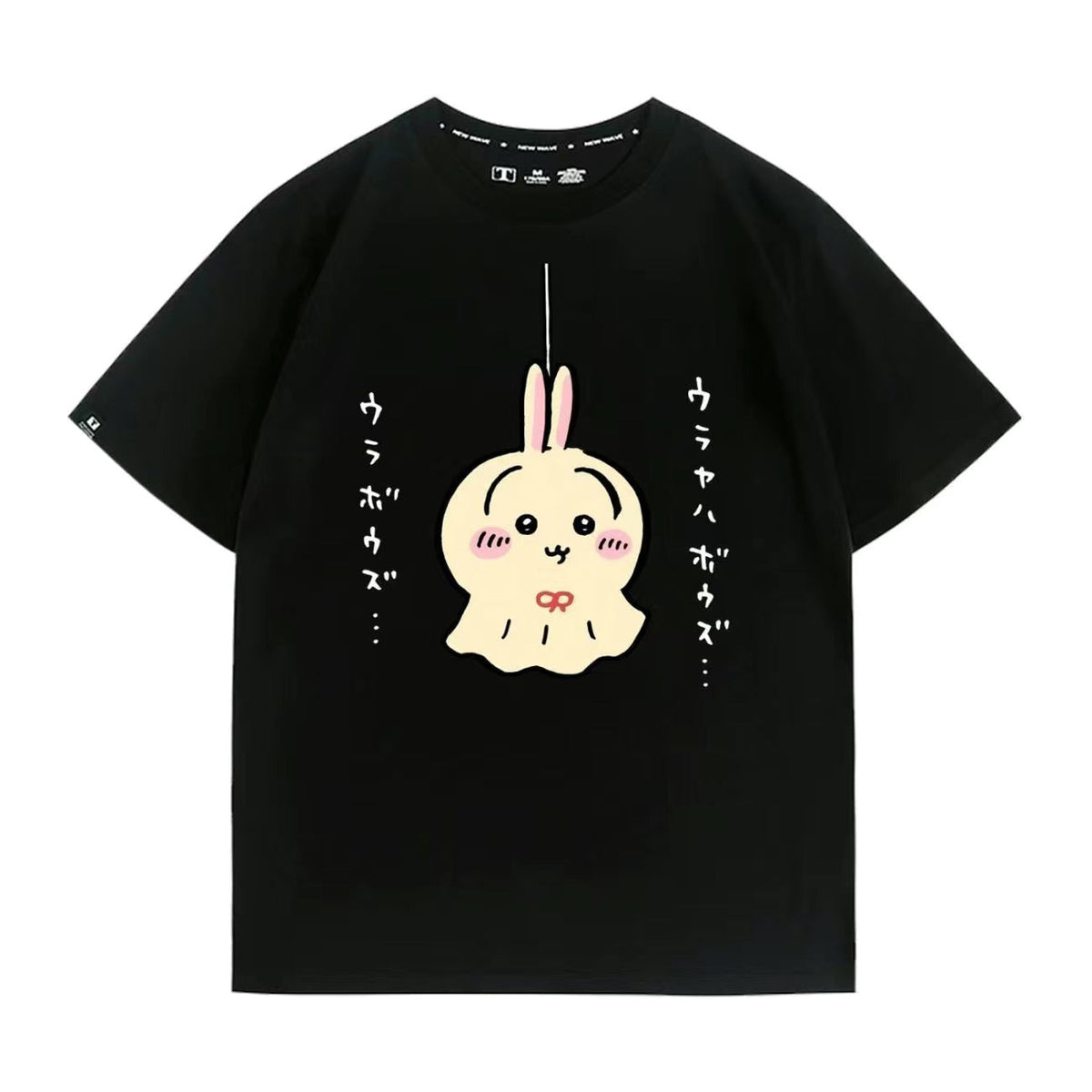 人気キャラ プリント トップス てるてる坊主 ユニセックス 半袖Ｔシャツ