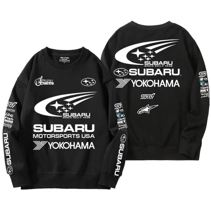 スポーツ＆カルチャー プリント トップス ラリー仕様デザイン ユニセックス 長袖 スウェット