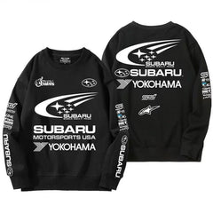 スポーツ＆カルチャー プリント トップス ラリー仕様デザイン ユニセックス 長袖 スウェット