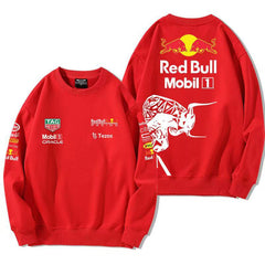 スポーツ＆カルチャー プリント トップス RED BULL デザイン ユニセックス 長袖 スウェット