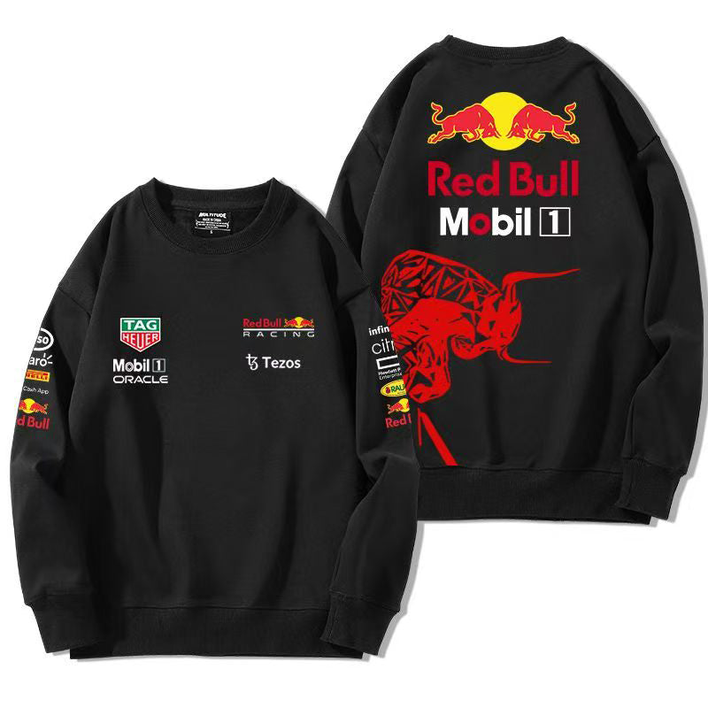 スポーツ＆カルチャー プリント トップス RED BULL デザイン ユニセックス 長袖 スウェット