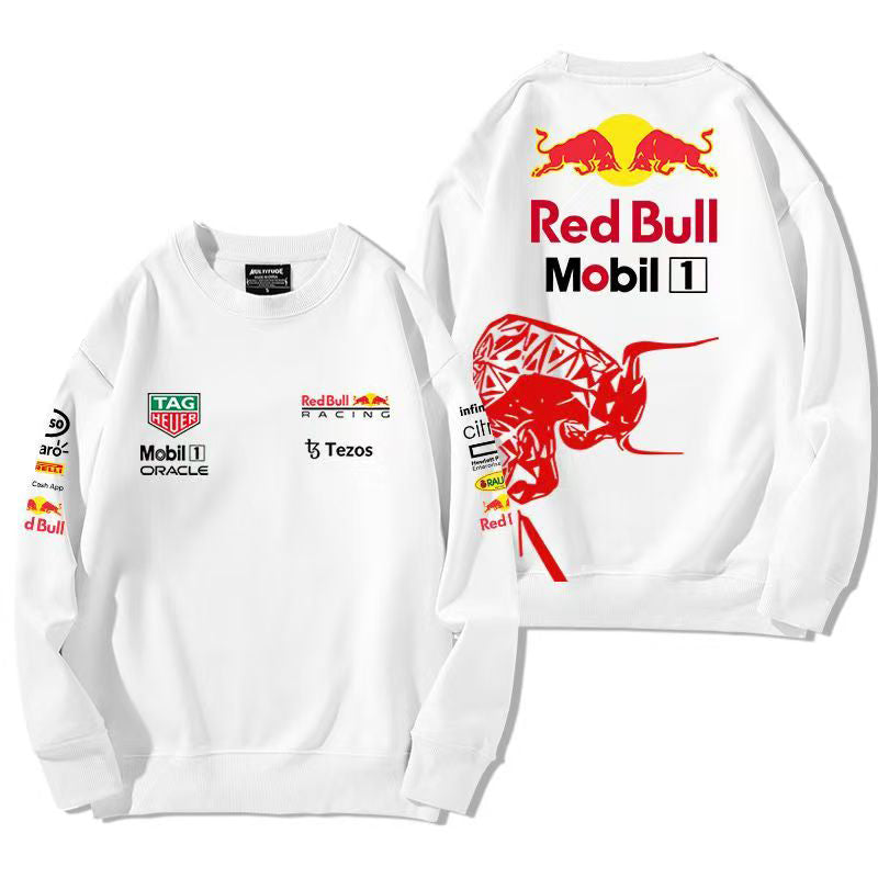 スポーツ＆カルチャー プリント トップス RED BULL デザイン ユニセックス 長袖 スウェット