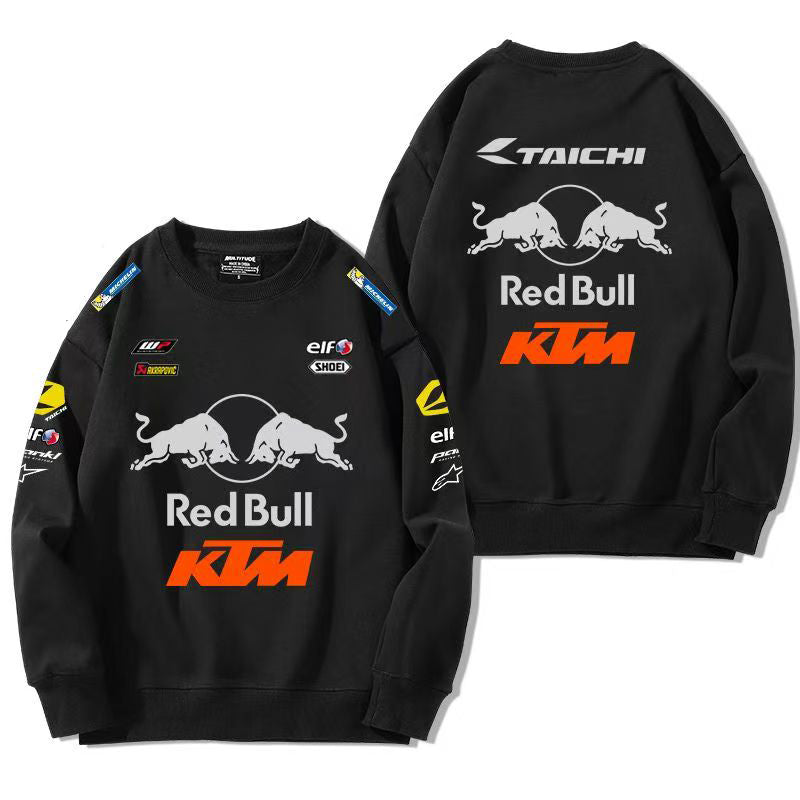 スポーツ＆カルチャー プリント トップス RED BULL KTM デザイン ユニセックス 長袖 スウェット