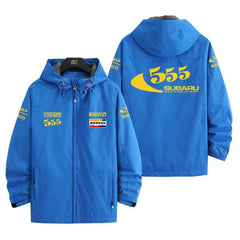 スポーツ＆カルチャー プリント スポンサー風プリント 555 メンズ 防風 防寒 レーシングジャケット