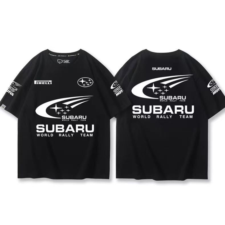スポーツ＆カルチャー プリント トップス モータースポーツテイスト ユニセックス 半袖Ｔシャツ