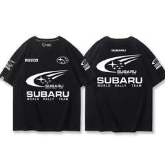 スポーツ＆カルチャー プリント トップス モータースポーツテイスト ユニセックス 半袖Ｔシャツ