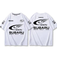 スポーツ＆カルチャー プリント トップス モータースポーツテイスト ユニセックス 半袖Ｔシャツ