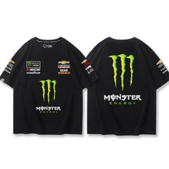 スポーツ＆カルチャー プリント トップス モータースポーツ風 ロゴプリント ユニセックス 半袖Ｔシャツ