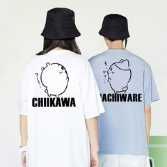 人気キャラ プリント トップス 歌を歌う ユニセックス 半袖Ｔシャツ