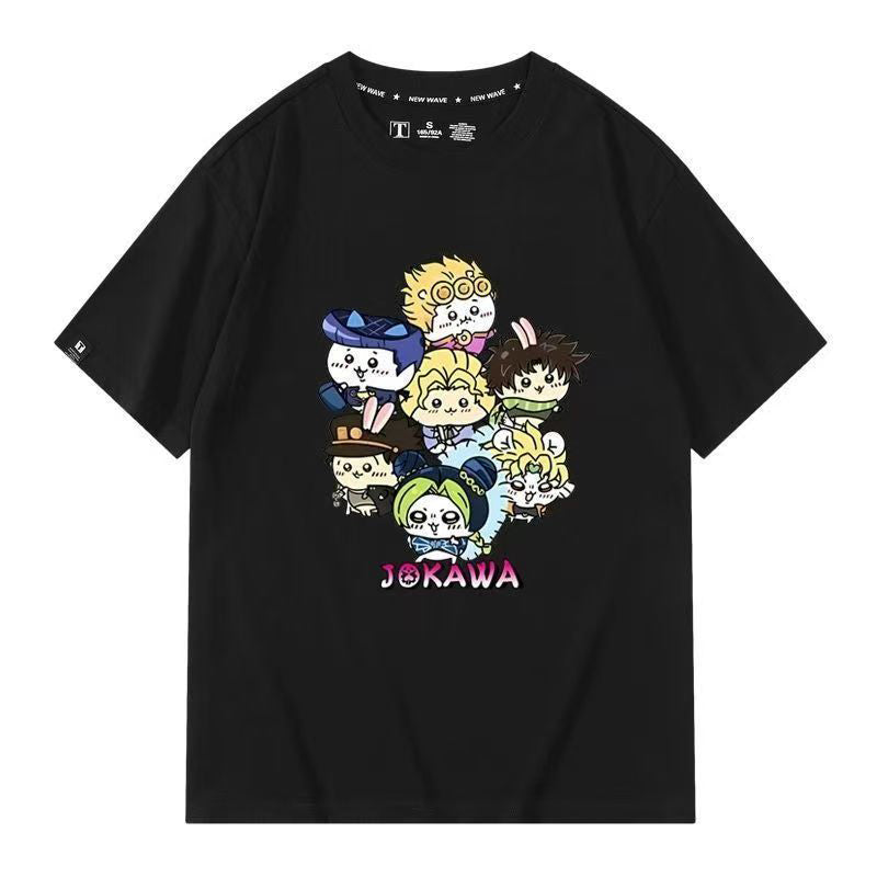 人気キャラ プリント トップス 黄金の精神! ユニセックス 半袖Ｔシャツ