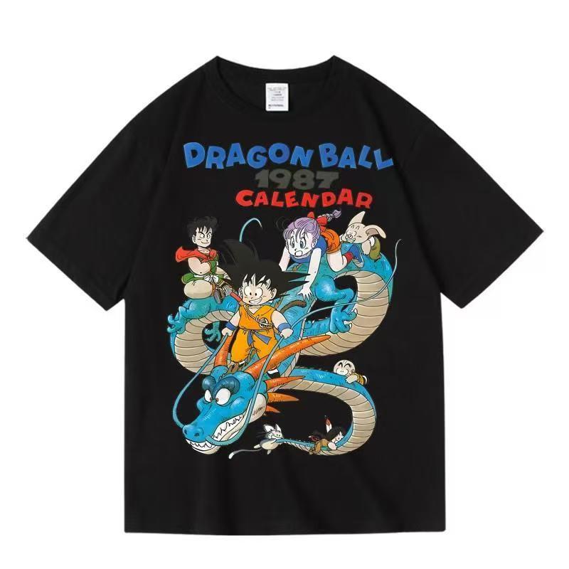 人気キャラ プリント トップス  DRAGON ユニセックス 半袖Ｔシャツ