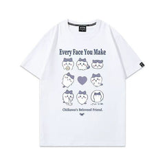 人気キャラ プリント トップス スタンプ ユニセックス 半袖Ｔシャツ