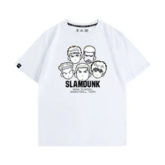 人気キャラ プリント トップス バスケチーム ユニセックス 半袖Ｔシャツ