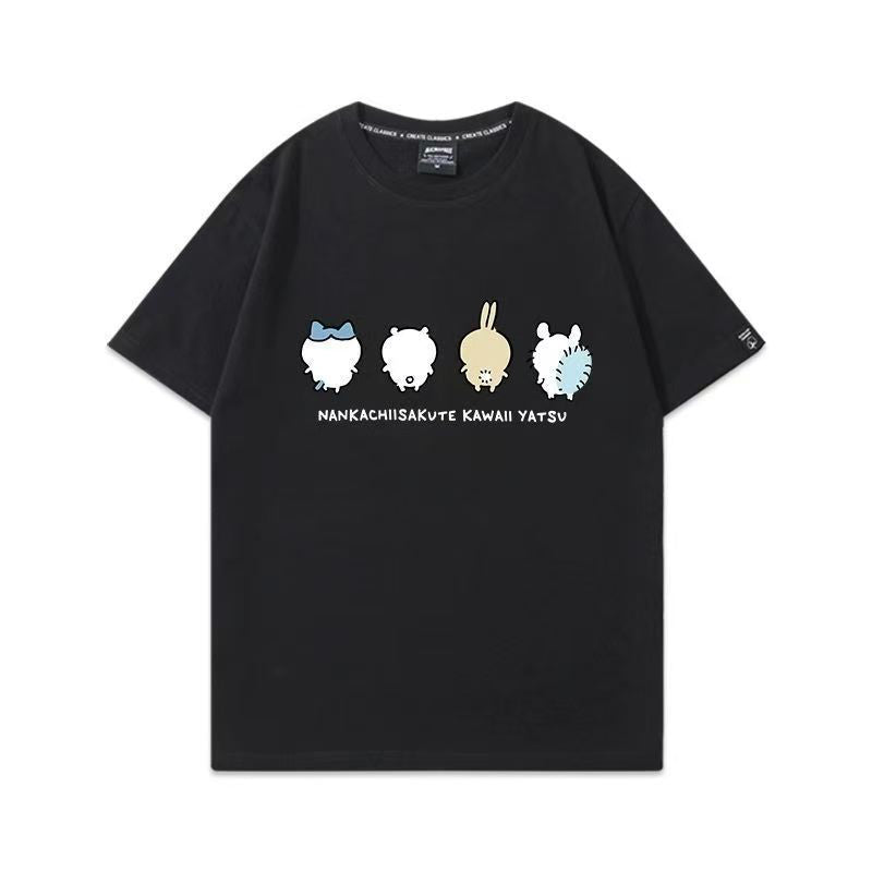 人気キャラ プリント トップス 可愛い後ろ姿 ユニセックス 半袖Ｔシャツ