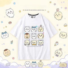 人気キャラ プリント トップス ACE AGENTS ユニセックス 半袖Ｔシャツ