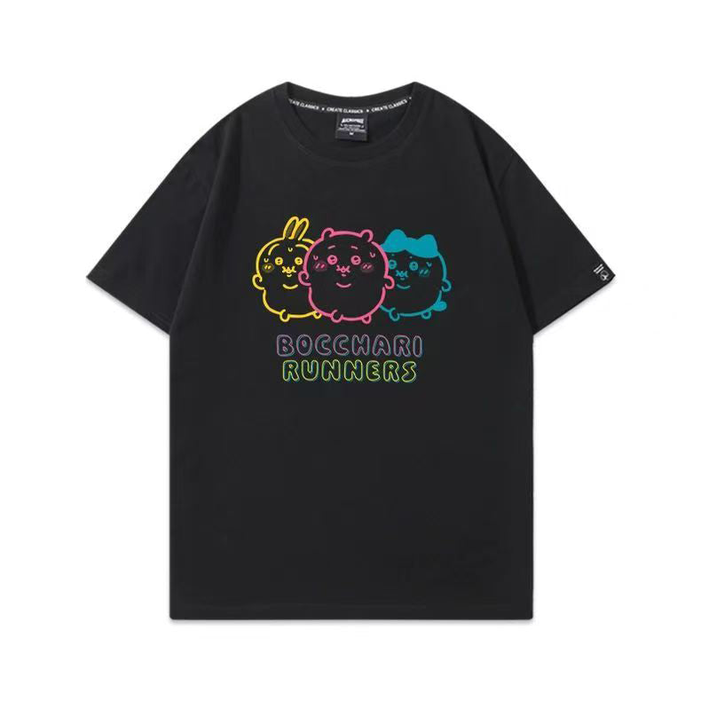 人気キャラ プリント トップス RUNNERS ユニセックス 半袖Ｔシャツ