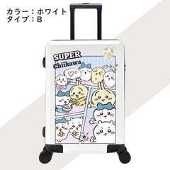 人気キャラ キャリーケース 四コマコミック TSAロック、ドリンクホルダー付き 旅行用 ユニセックス キャリーバッグ