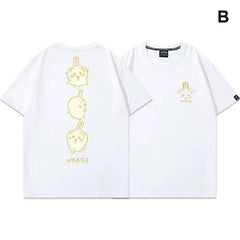 人気キャラ プリント トップス 楽しい気分 ユニセックス 半袖Ｔシャツ