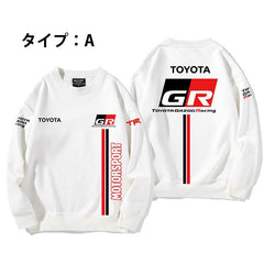 ユニセックス 長袖 スウェット トップス丨バイカースタイル レーシング系デザイン