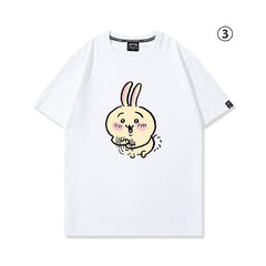 人気キャラ プリント トップス 複雑な気持ち ‌ユニセックス 半袖Ｔシャツ