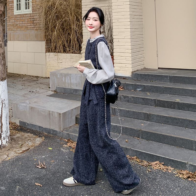 レディース 3 点セットアップ（ベスト・シャツ・パンツ）｜上品・おしゃれ風格