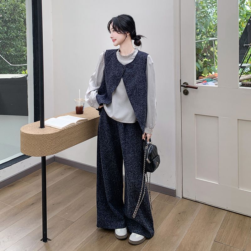 レディース 3 点セットアップ（ベスト・シャツ・パンツ）｜上品・おしゃれ風格