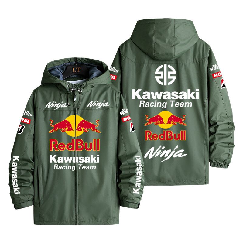 スポーツ＆カルチャー プリント アウター ストリートカジュアル メンズ 防風 防寒 レーシングジャケット