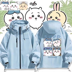 人気キャラ プリント ジャケット 4コマ 日常 ユニセックス プリント カジュアル アウター