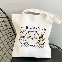 人気キャラ プリント バッグ ユニセックス 軽量＆収納力抜群 キャンバス トートバッグ