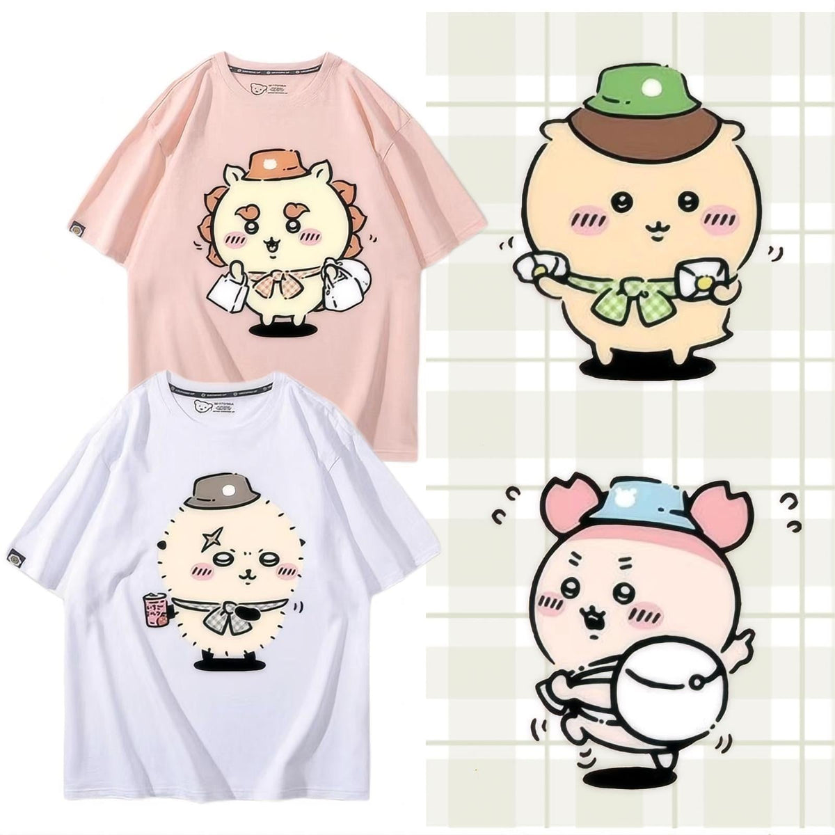 人気キャラ プリント トップス 旅行 ユニセックス 半袖Ｔシャツ