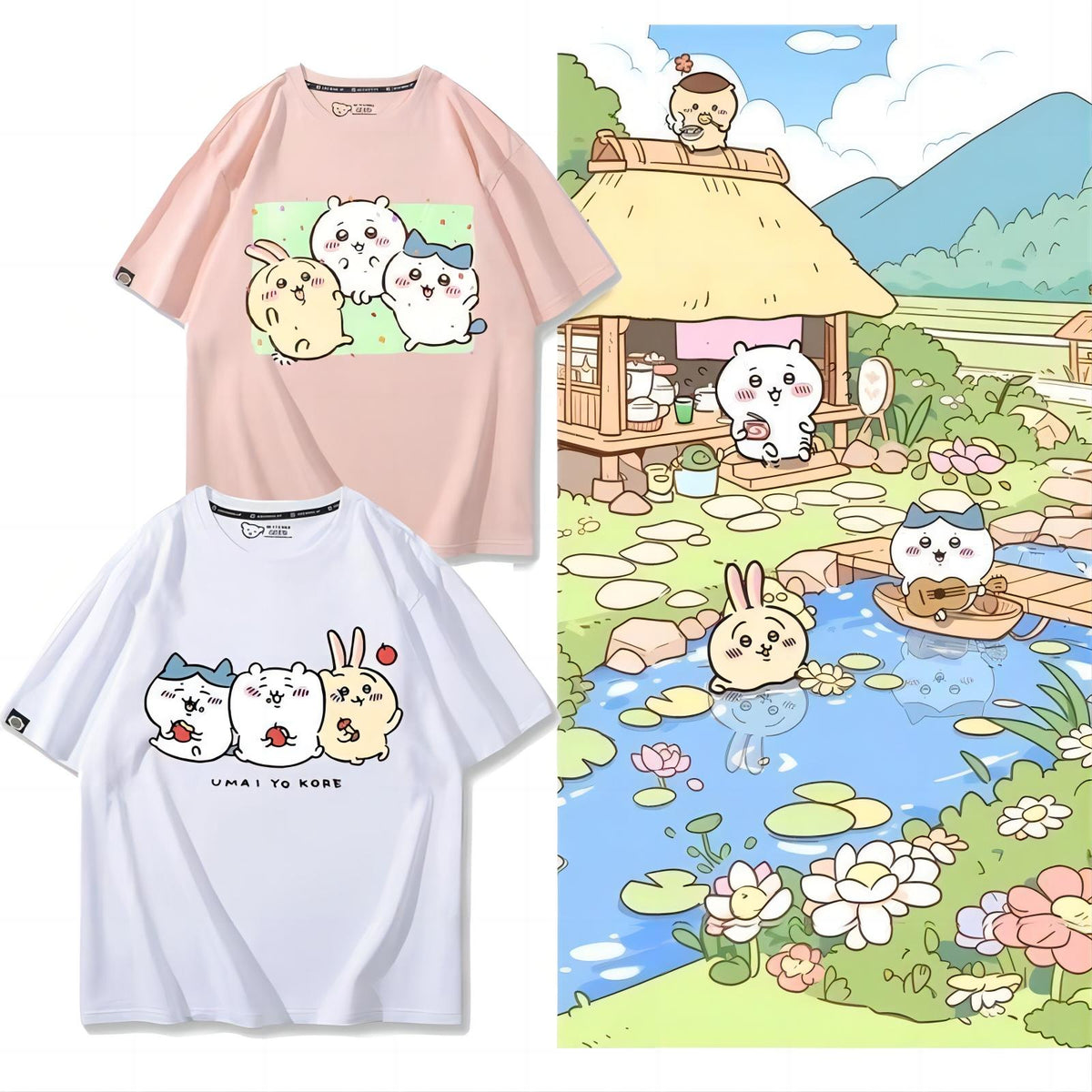 人気キャラ プリント トップス ゆったりとした生活 ユニセックス 半袖Ｔシャツ