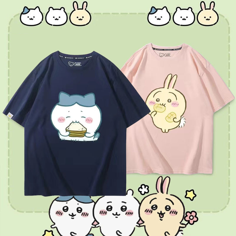 人気キャラ プリント トップス お昼の時間 ユニセックス 半袖Ｔシャツ