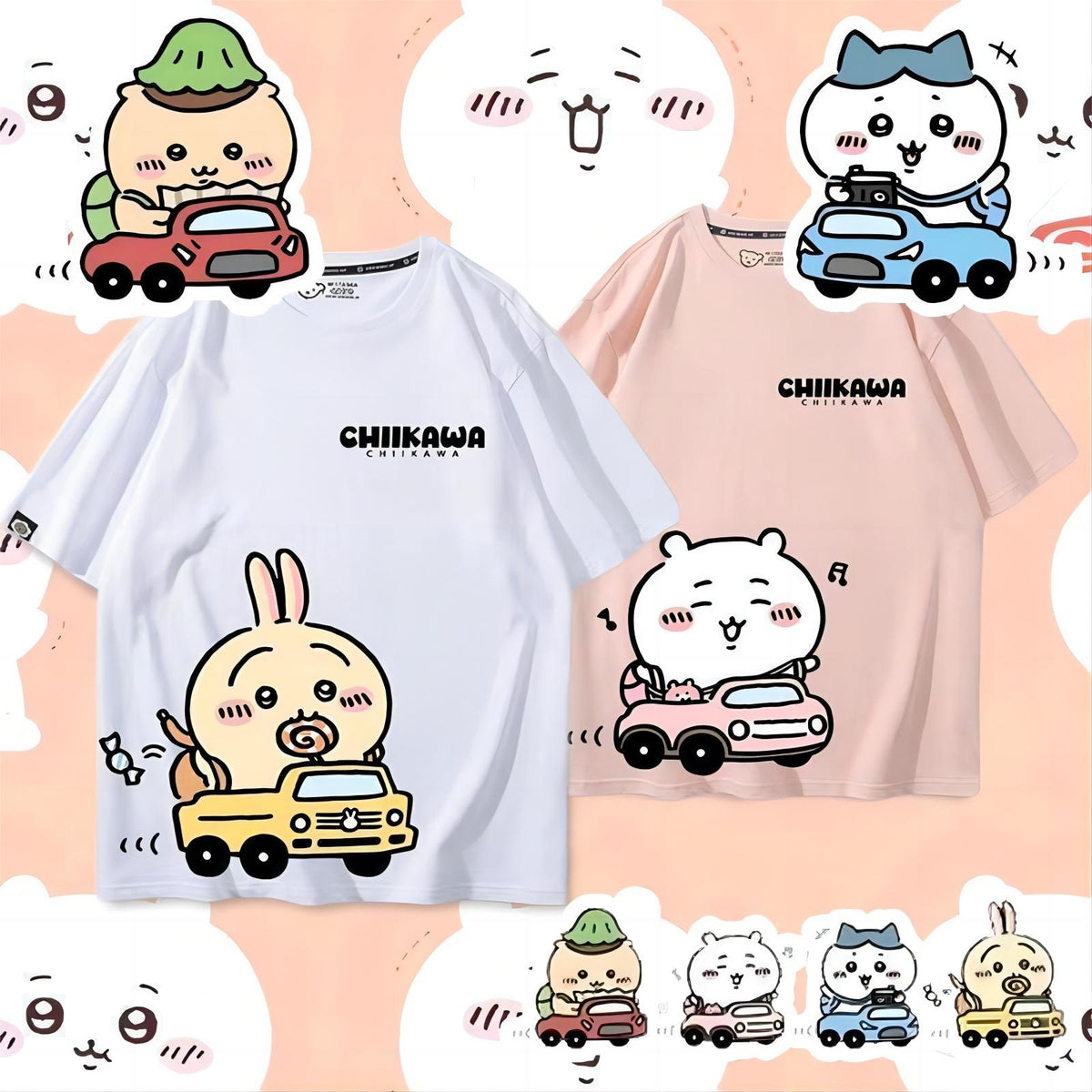 人気キャラ プリント トップス 初心者ドライバー ユニセックス 半袖Ｔシャツ