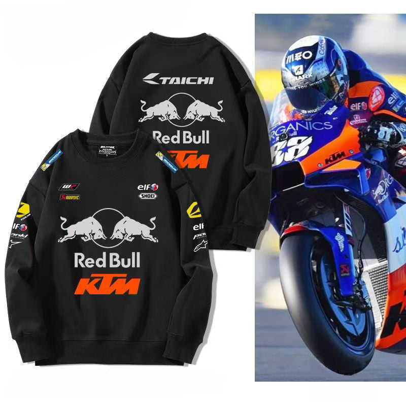スポーツ＆カルチャー プリント トップス RED BULL KTM デザイン ユニセックス 長袖 スウェット