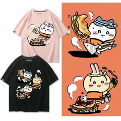 人気キャラ プリント トップス シェフ ユニセックス 半袖Ｔシャツ