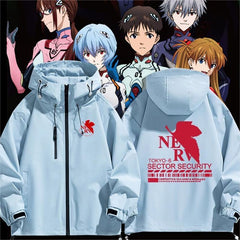 人気キャラ プリント トップス  WILLE メンズ 防風 防寒 アニメジャケット