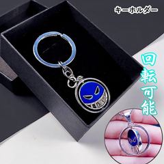 人気キャラ プリント  海賊アニメ風 雑貨 回転式 キーホルダー キーリング ネックレス 多タイプ展開 ユニセックス