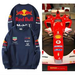 ユニセックス 長袖 スウェット トップス丨バイカースタイル レーシング系 スポーティーデザイン