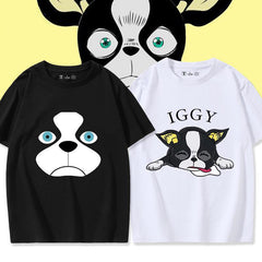 人気キャラ プリント トップス IGGY ユニセックス 半袖Ｔシャツ