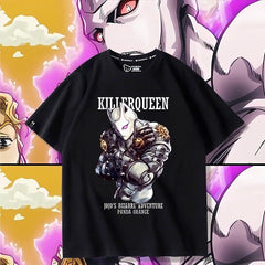 人気キャラ プリント トップス  Killer Queen ユニセックス 半袖 Ｔシャツ