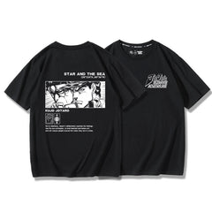 人気キャラ プリント トップス STAR AND THE SEA  ユニセックス 半袖 Ｔシャツ
