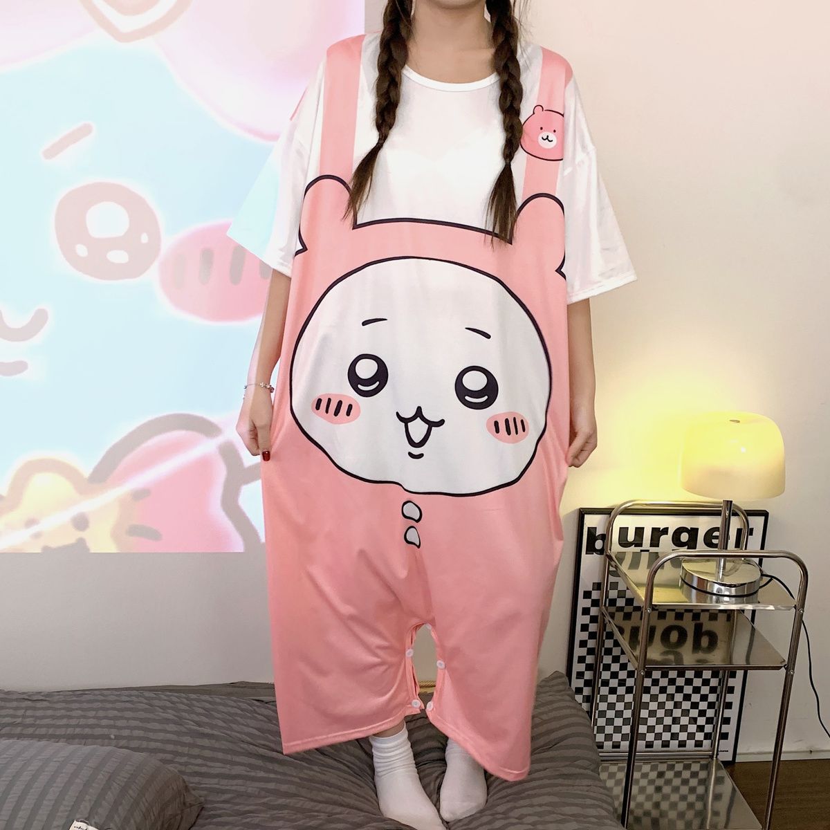 人気キャラ プリント パジャマ 部屋着 リラックス 涼しい レディース ルームウェア