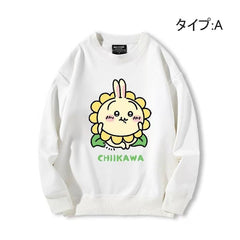 人気キャラ プリント トップス ポップなモンスター柄 ユニセックス 長袖 スウェット