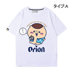 人気キャラ プリント トップス ビール ユニセックス 半袖Ｔシャツ