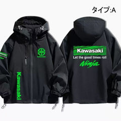 スポーツ＆カルチャー プリント モータースポーツ メンズ 防風 防寒 レーシングジャケット