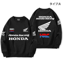 ユニセックス 長袖 スウェット トップス丨バイカースタイル レーシング系