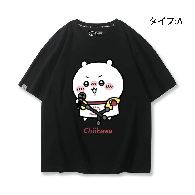 人気キャラ プリント トップス グループ ユニセックス 半袖Ｔシャツ