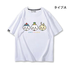 人気キャラ プリントトップス 果物 ユニセックス 半袖Ｔシャツ